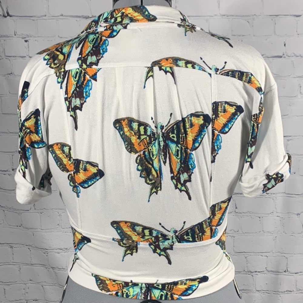 🦋 Free People Ready Set Sail Tie Front Butterfly Top 🦋 - Picture 3 of 9
